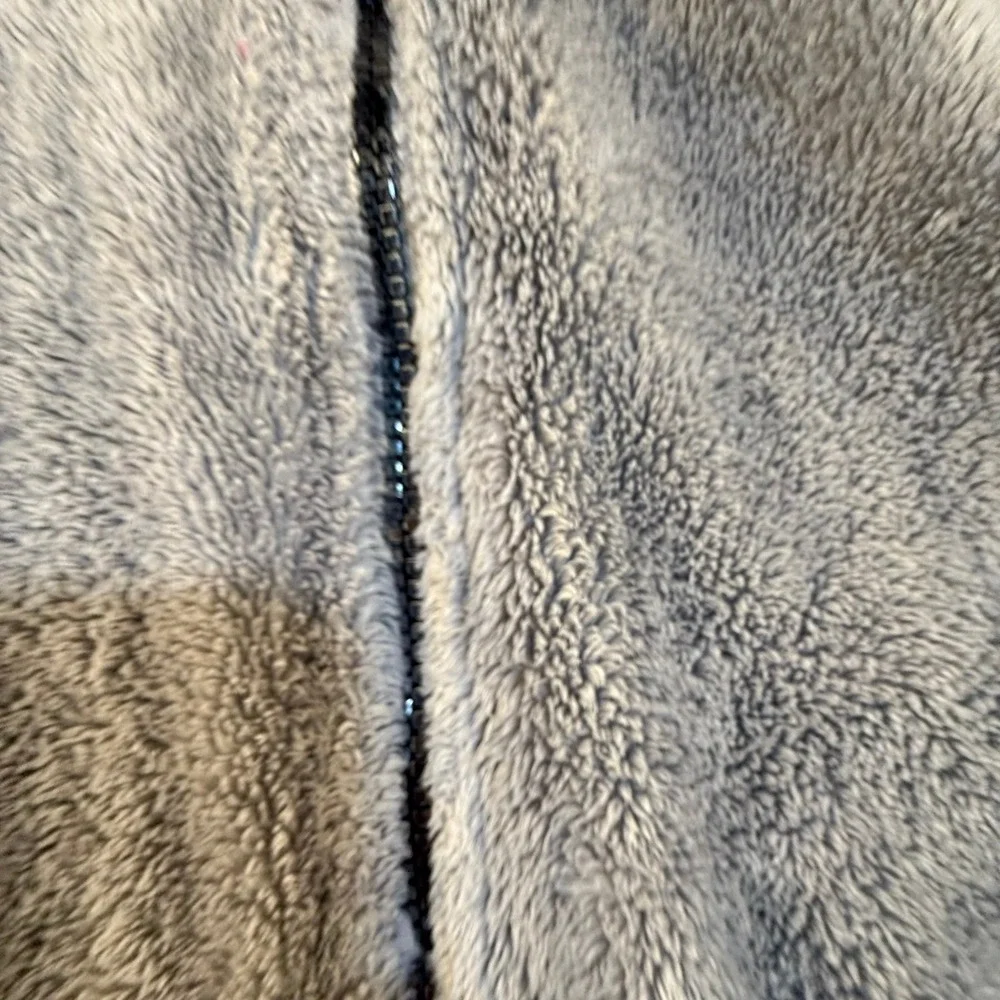 The North‎ Face Osito Full Zip Fleece Jacket Grey Womens Large High Pile Soft